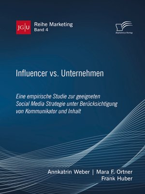 cover image of Influencer vs. Unternehmen